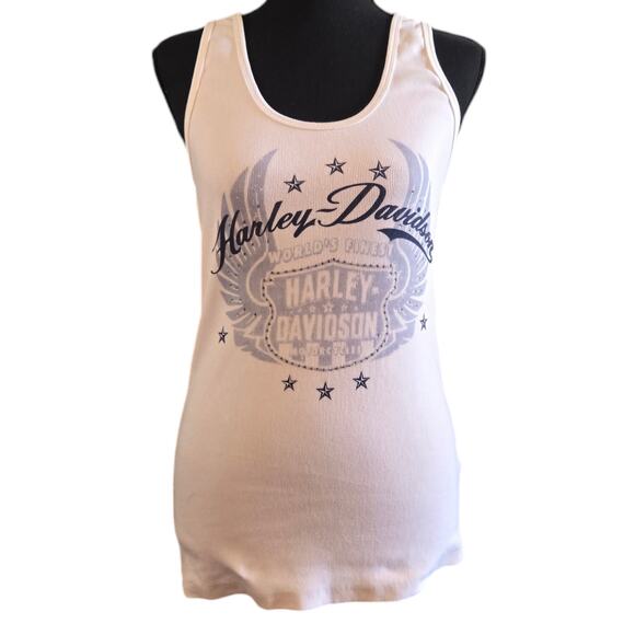 Harley Davidson Rhinestone Tank Top Size Medium - Picture 2 of 9